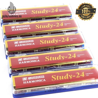 Kèn Harmonica Suzuki 24 Lỗ Tone C Chuẩn Âm - Harmonica Stremolo Tone Đô