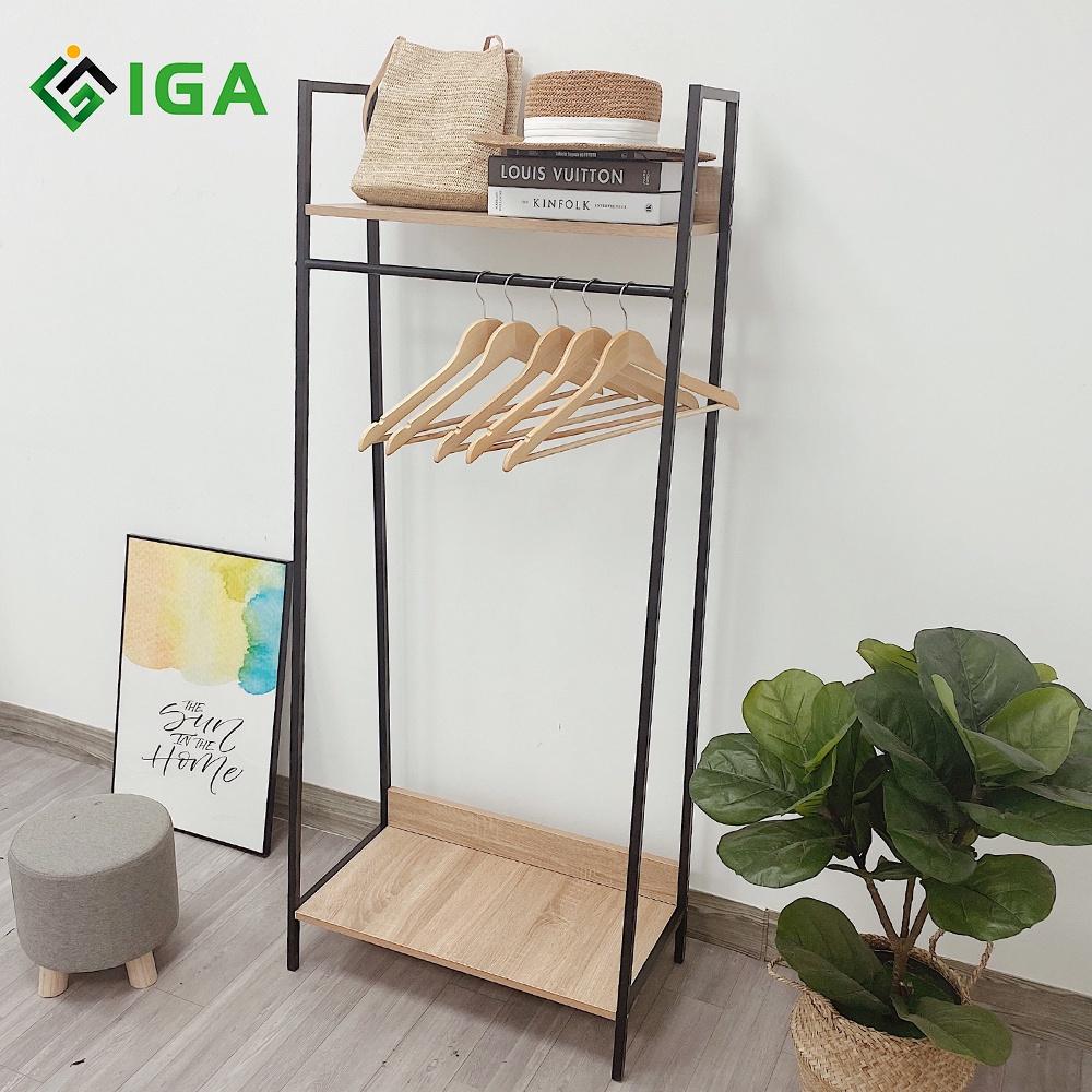 Giá treo quần áo giá để đồ đa năng khung thép chống gỉ - gm13 Xả