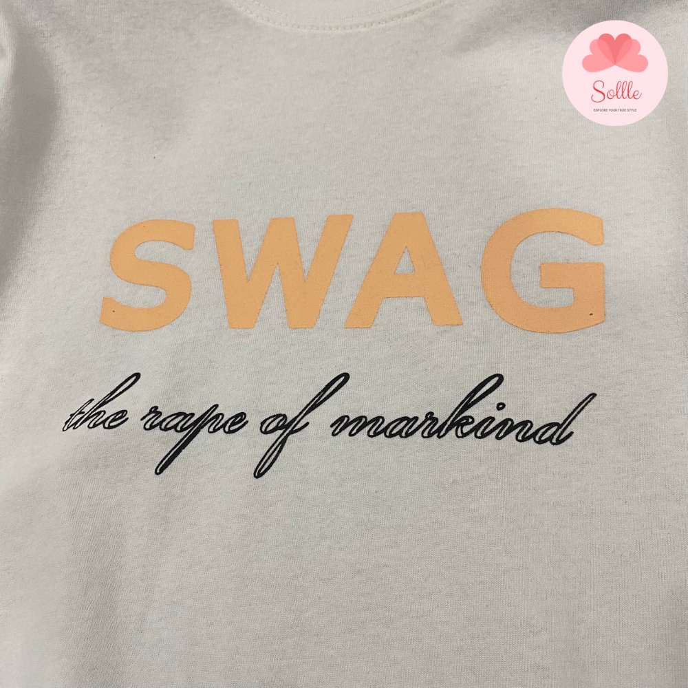 Áo thun nam nữ dáng rộng cotton in hình SWAG áo phông unisex tay lỡ năng động cá tính Sollle