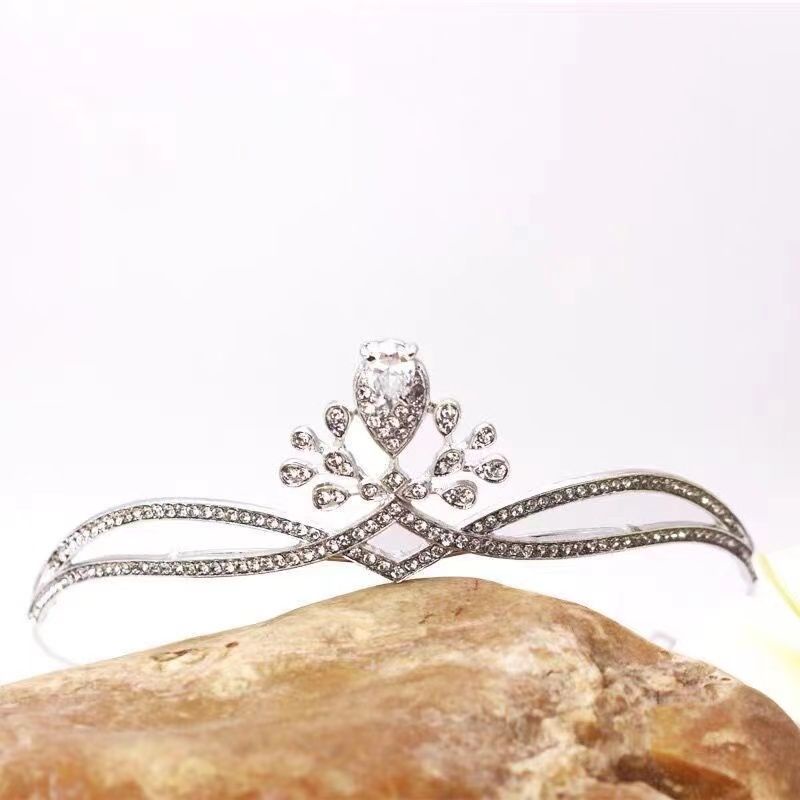 [Trang Sức Đẹp Mắt] Vương Miện Cô Dâu Kiểu Hàn Quốc Sang Trọng Đẹp Mắt Đơn Giản Hình Vương Miện Công Chúa Cao Cấp Làm Phụ Kiện Cho Váy Cưới Cô Dâu