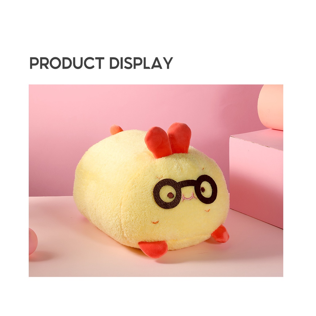 Thú bông Miniso ôm dáng nằm ngộ nghĩnh, mềm mại dễ thương hình con tôm Quà