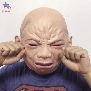 Mặt nạ hóa trang hình em bé khóc cho dịp Halloween