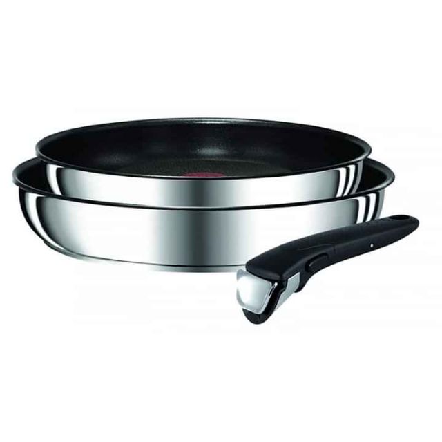 Bộ 2 Chảo Chung Tay Cầm Tefal Ingenio Preference, 22cm+26cm