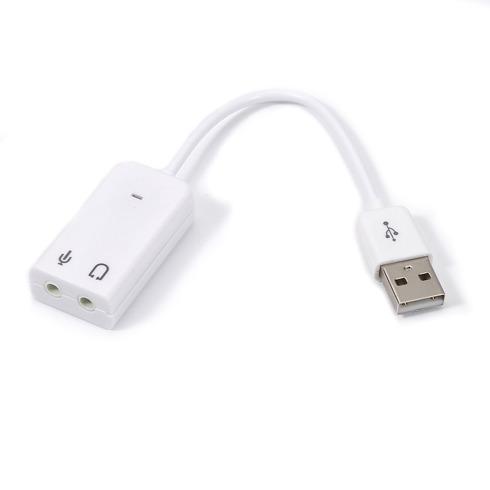 Card Âm Thanh 3d Cổng Usb 2.0 7.1 Màu Trắng