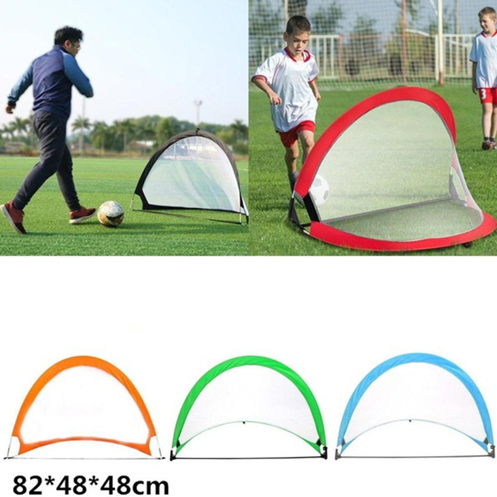 Bộ Đồ Chơi Bóng Đá Mini Có Lưới Bơm Gấp Gọn Nhiều Màu Sắc Dành Cho Trẻ Em