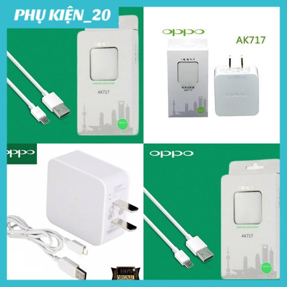 (SALE) Bộ Sạc OPPO AK717 5V-2A Cho Oppo R5,Mirror 3, Mirror 5, , R5, R7, R7 Plus, R7 Lite, F1, F1 Plus, R9, R9 Plus