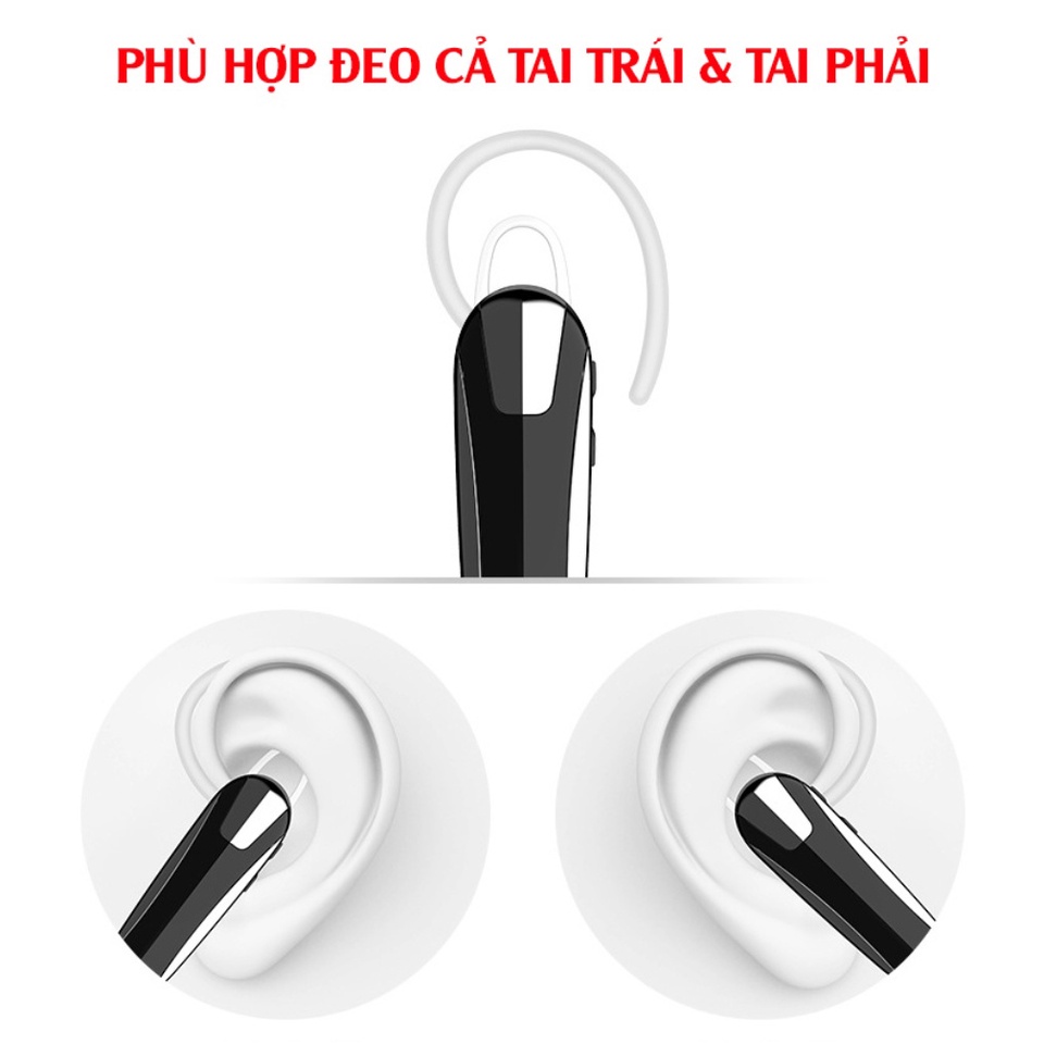 Tai nghe Bluetooth,Tai nghe không dây Chống nước,Pin 300mAh,Nói 48 giờ,Nghe nhạc 36 giờ-Hỗ trợ iOs và điện thoại Android