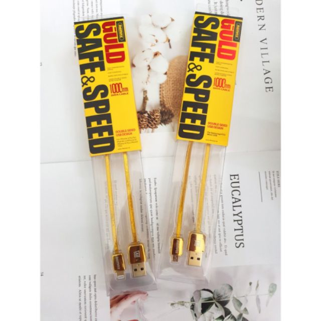 Cáp sạc nhanh cho iPhone, Samsung, Oppo, HTC, Micro USB chính hãng remax