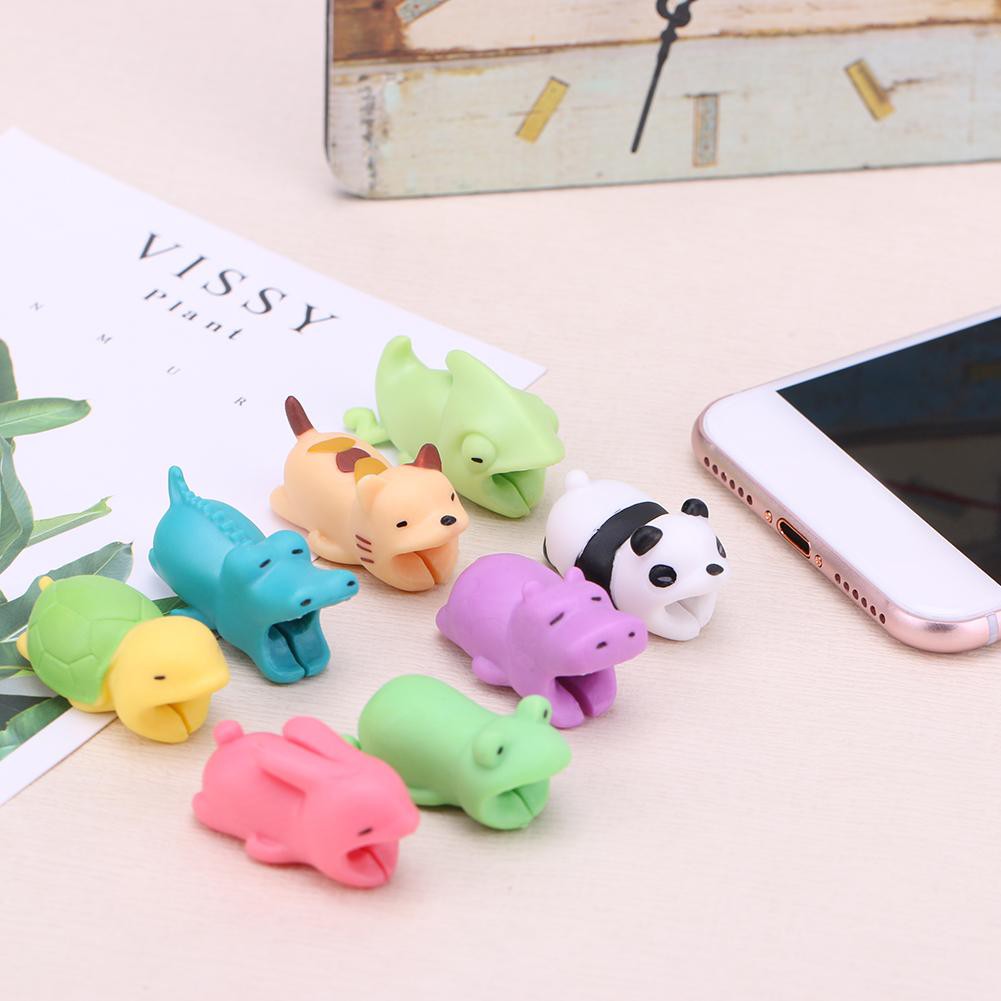 Phụ kiện bảo vệ đầu dây cáp hình động vật dễ thương