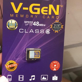 ✥ Bộ Nhớ Vgen 32GB class 6 Tốc Độ 48mb / s ➥