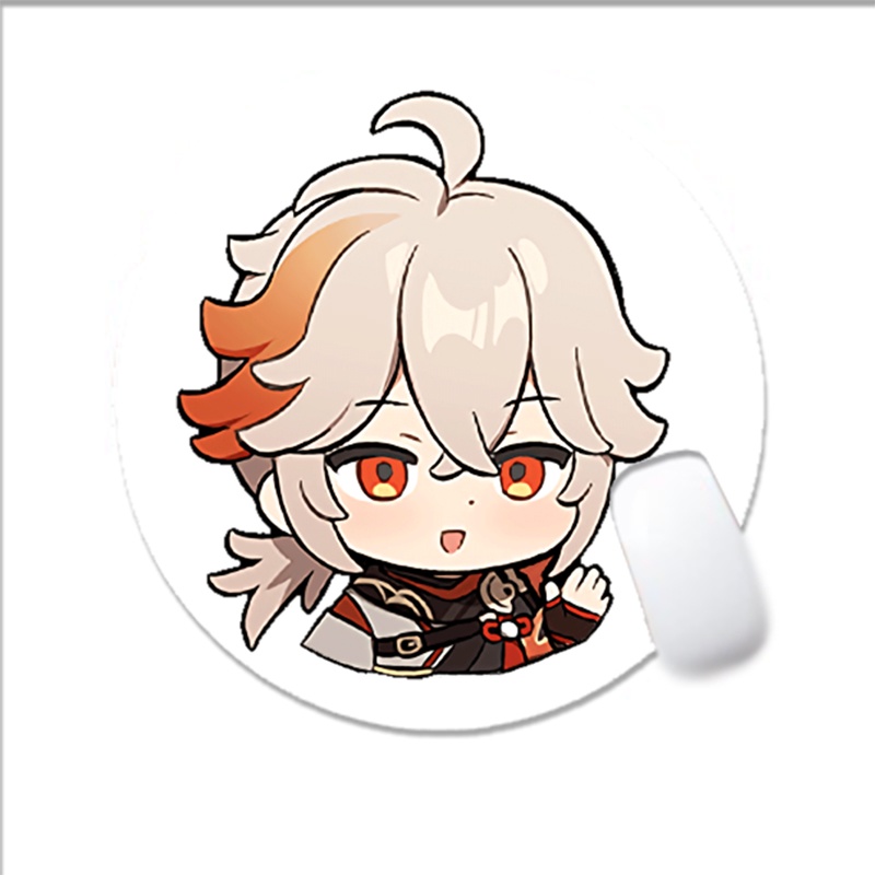 Miếng di chuột in hình nhân vật KAZUHA Genshin Impact game chibi anime miếng kê chuột miếng lót chuột