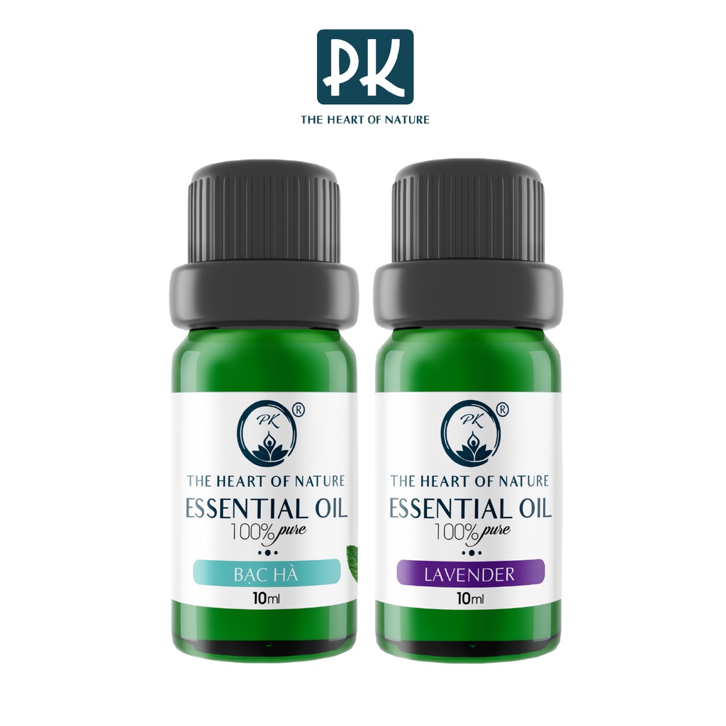 Combo 2 tinh dầu Bạc hà + Lavender PK 10ml/chai