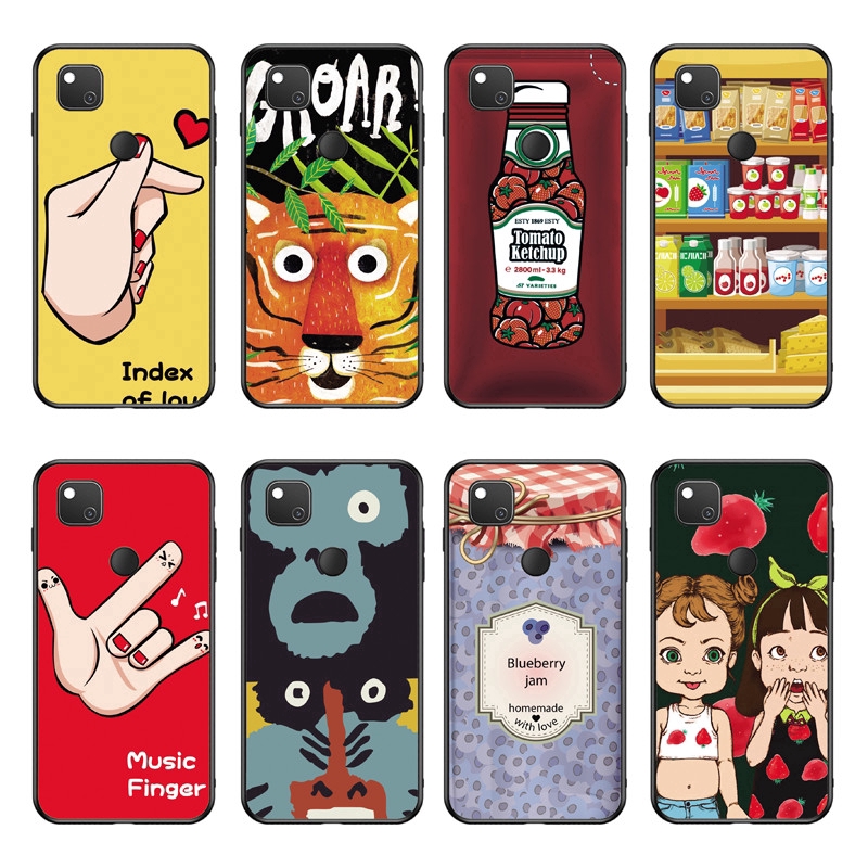 Ốp điện thoại TPU mềm in hổ hoạt hình cho Google Pixel 3A XL /Pixel 4 XL /Pixel 4A