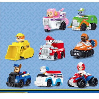 Chú chó cứu hộ Pawpatrol đồ chơi trẻ em bộ 8 xe mô hình nhân vật