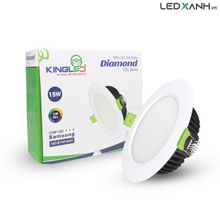 Đèn LED âm trần downlight KingLED Diamond 10W - Φ90mm