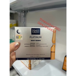 Tinh chất serum Chống Lão Hoá & Tái Tạo Da Ban Đêm - MartiDerm Platinum Night Renew Ampoule