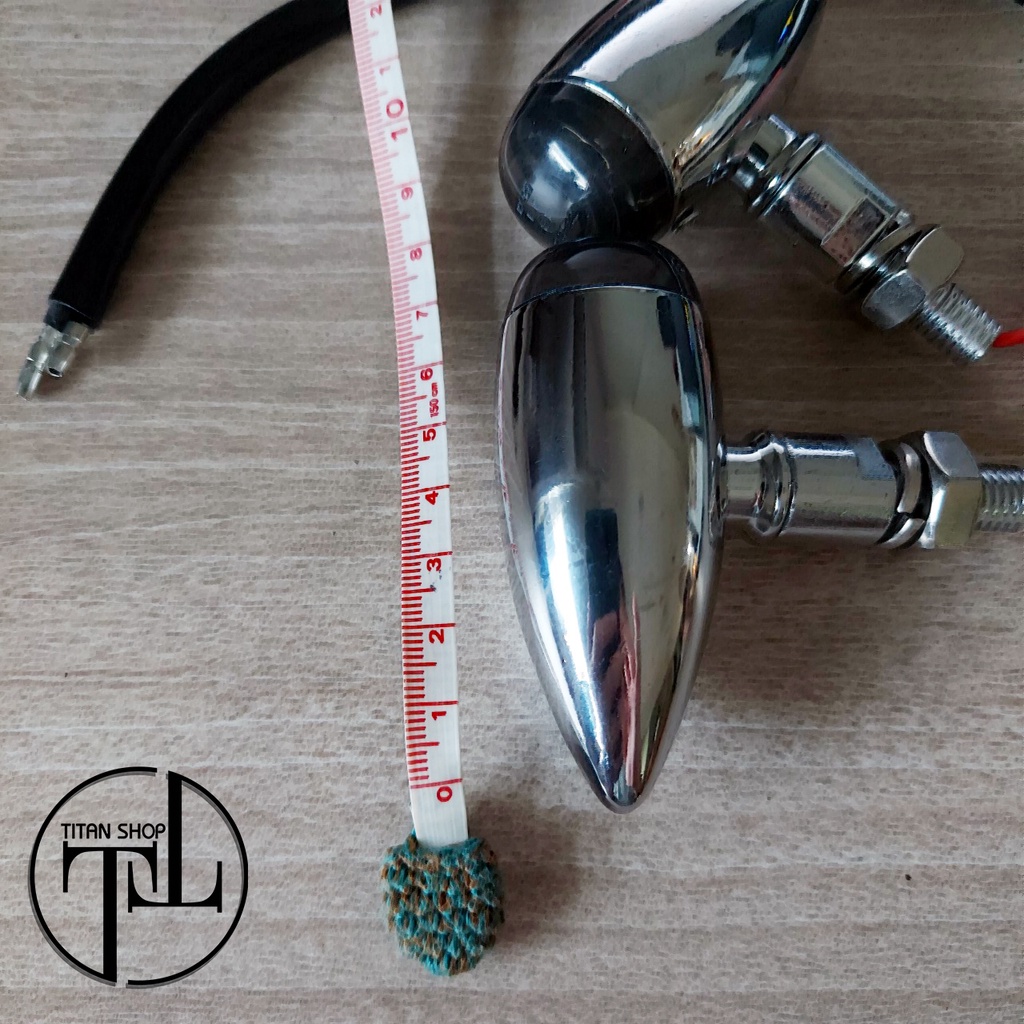Xi Nhan Hợp Kim Mạ Crome - Mô tô Cafe Racer - Mô tô Classic - Tracker  - Giá 1 Cặp