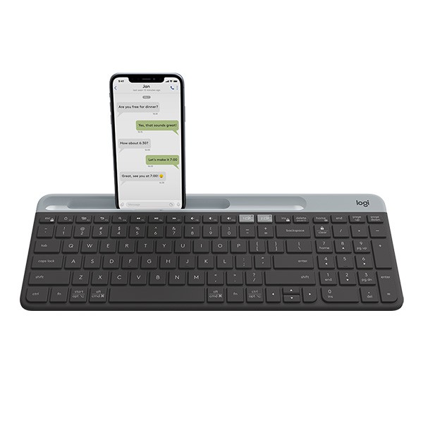 Bàn phím Logitech K580 Bluetooth màu xám đen