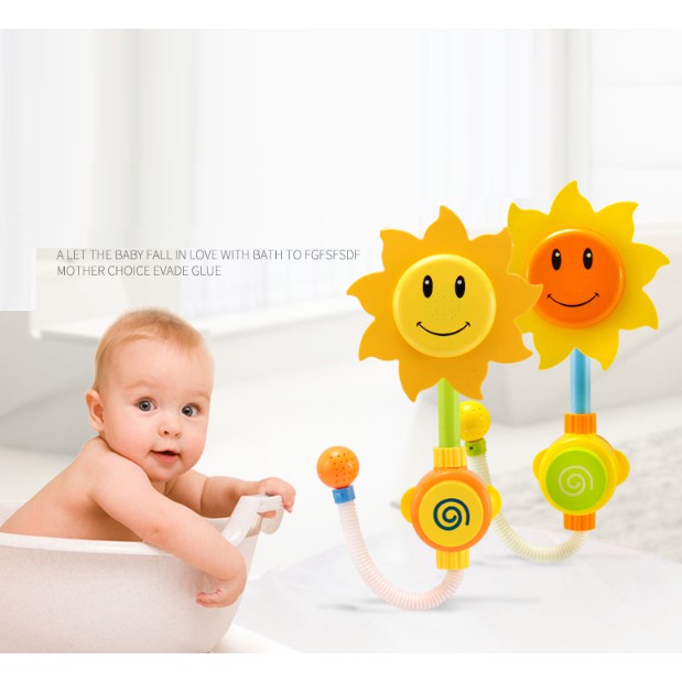 Đồ chơi vòi sen tắm hoa hướng dương, đồ chơi nhà tắm bé thích mê