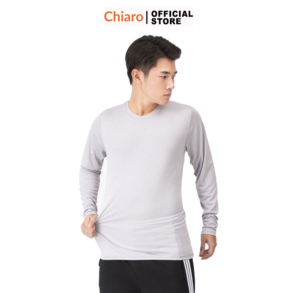 Áo thun nam tay dài thun thể thao nam co giãn, áo giữ nhiệt màu sắc trẻ trung cao cấp Chiaro | BigBuy360 - bigbuy360.vn