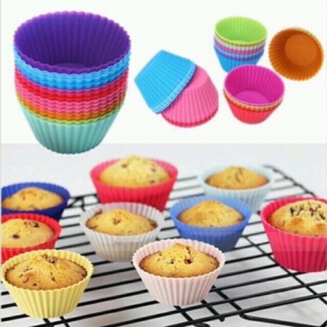 Khuôn cupcake silicon hình tròn