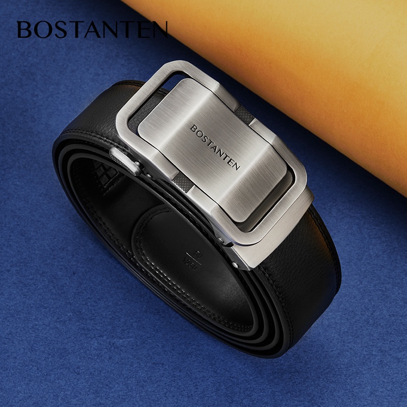Thắt lưng BOSTANTEN bằng da thật cho nam