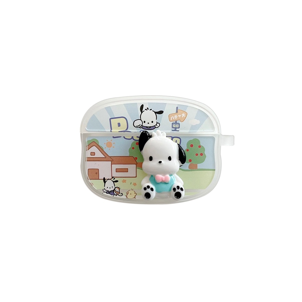 Vỏ Bảo Vệ Hộp Sạc Tai Nghe Bluetooth airpods 1 2 3 pro Bằng tpu Mềm Hình Cún Hoạt Hình 3D Mới