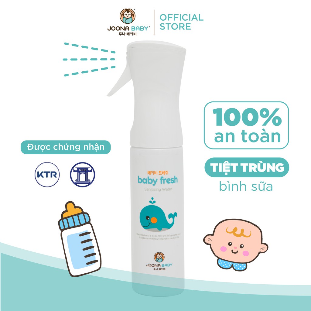 Tiệt trùng, rửa bình sữa - Xịt diệt khuẩn Baby Fresh - Joona Baby