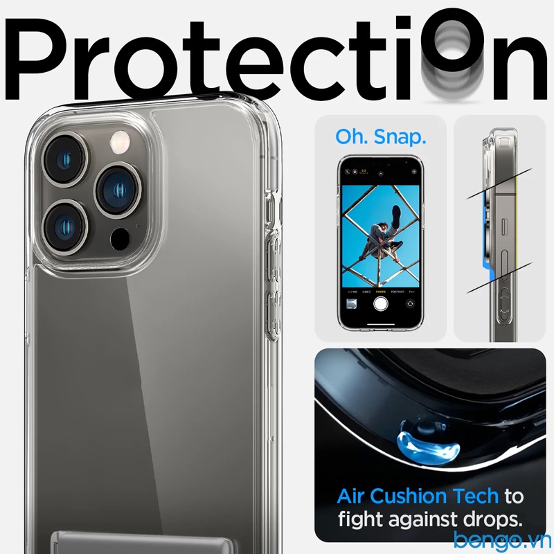 Ốp Lưng IPhone 14/14 Plus/14 Pro/14 Pro Max SPIGEN Ultra Hybrid S Crystal Clear