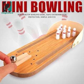 Bộ Đồ Chơi Bowling Mini Bằng Gỗ Cho Bé