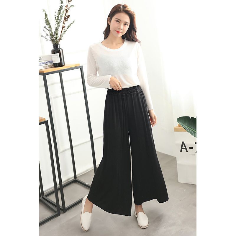 Quần dài nữ ống rộng thoải mái | BigBuy360 - bigbuy360.vn