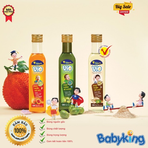 Dầu Ăn Dinh Dưỡng Cho Trẻ Vio Tường An Chính Hãng 100% - date 05/2023