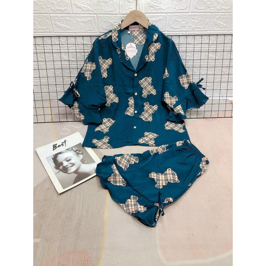 sét đồ bộ pijama nữ đùi dể thương xinh xắn dể thương, pijama nữ cao cấp, mát mẻ