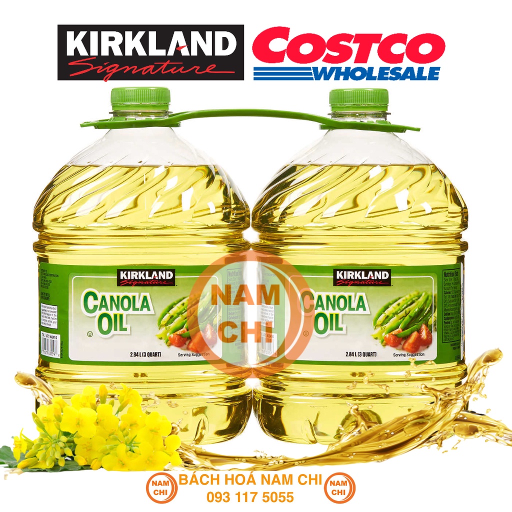 Dầu Ăn Kirkland Signature Canola Oil 2.84L (Dầu Hạt Cải)