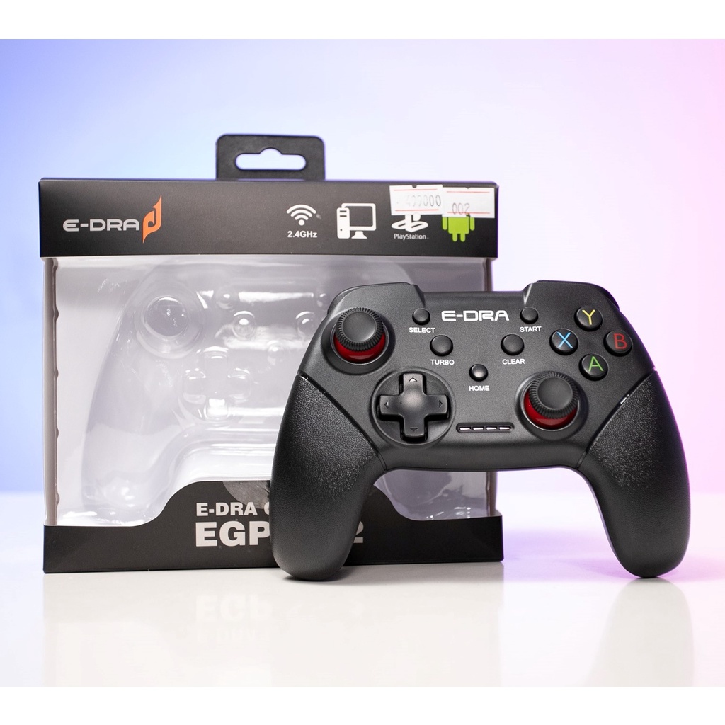 Tay cầm chơi game không dây Edra EGP7602 Wireless2.4Ghz + USB Có dây