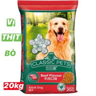 [Mã PET80K giảm 8% tối đa 80K đơn 350K] THỨC ĂN CHÓ CLASSIC ADULT 20KG (400GR X 50 GÓI)