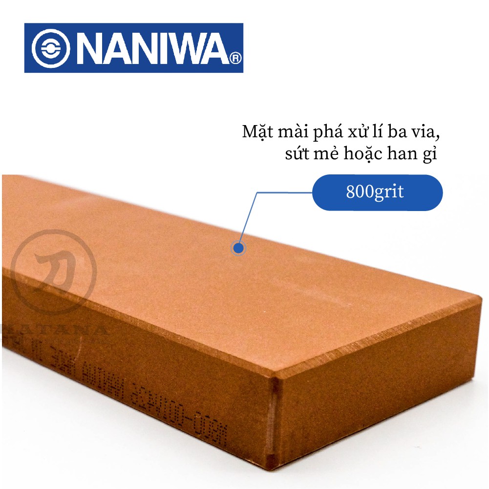 Đá mài dao Naniwa Nhật Bản #800 DELUX M 208 (210x70x20) chính hãng