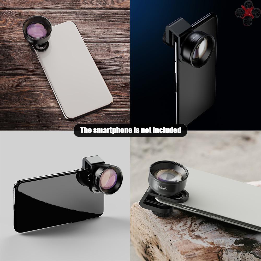 CTOY APEXEL APL-HD5T Multi-layer Phone Telephoto Lens 2X Zoom for Dual Lens / Single Lens Smartphone for iPhone X/Xs/8P Samsung Galaxy Huawei Xiaomi Cellphones