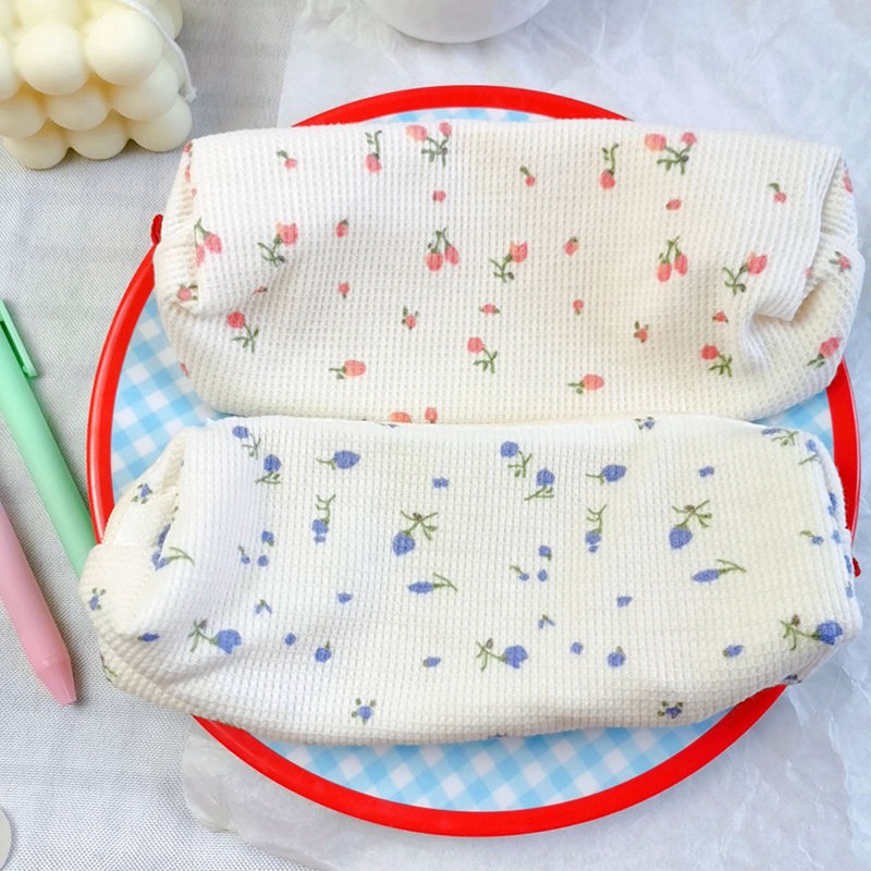 Dễ Thương Bóp Viết Vải Cotton Họa Tiết Hoa Xinh Xắn Cho Nữ