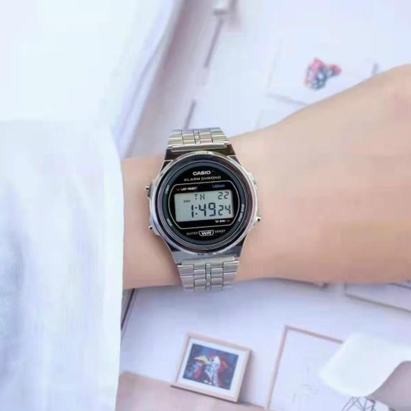 Đồng hồ CASIO Nam chính hãng Nhật Bản, đồng hồ nam điện tử dây kim loại, mặt tròn, BH 24 tháng, hàng loại 1 mã A8 | BigBuy360 - bigbuy360.vn