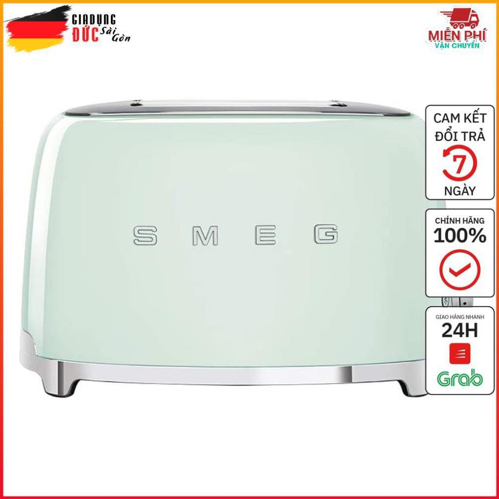 Máy Nướng Bánh Mì Sandwhich Smeg TSF03PGEU Pastel Green, Thiết Kế Sang Trọng, Nướng Bánh Giòn - Nhập Khẩu Từ Đức