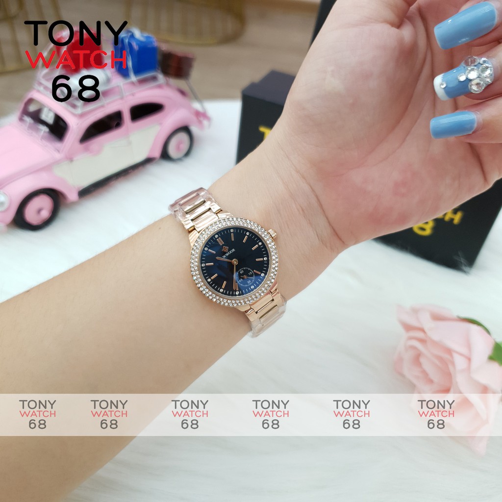 Đồng hồ nữ chính hãng Wwoor đeo tay dây kim loại chống nước tuyệt đối Tony Watch 68