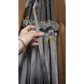 Bộ 10 móc inox 2 đầu treo chậu hoa lan, cây hoa cảnh dài 45cm (GIÁ SỈ)