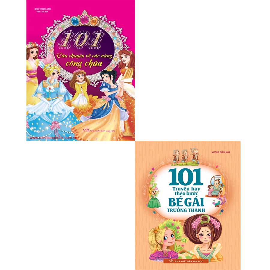Sách: Combo 2 Cuốn - 101 Câu Chuyện Về Các Nàng Công Chúa + 101 Truyện Hay Theo Bước Bé Gái Trưởng Thành - TSTH