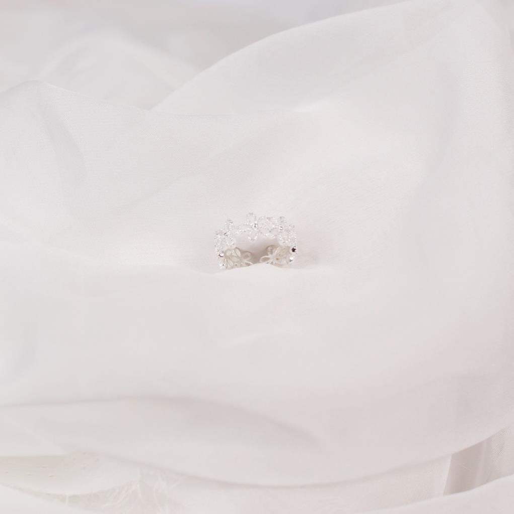 Nhẫn bạc nữ hở freesize,phù hợp với mọi kích thước tay phiên bản hoa năm cánh ANTA Jewelry - ATJ6709M