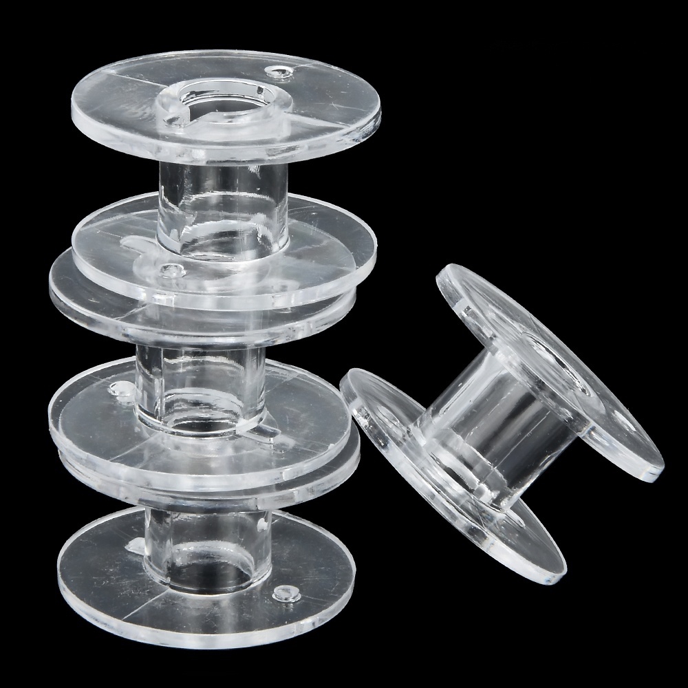 Set 20 suốt chỉ bằng nhựa trong suốt dùng cho máy may