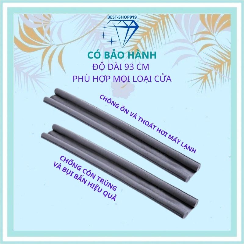 Thanh Nẹp Xốp Chặn Khe Cửa Ron Đệm Cửa Chống Ồn Chống Thoát Hơi Máy Lạnh Chống Bụi Ngăn Côn Trùng