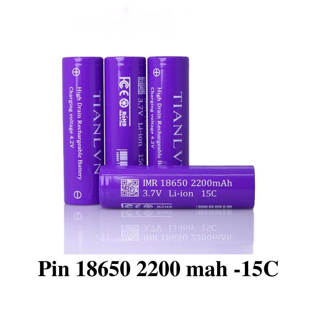 Pin 18650 Tím Tl Imr Xả Cao 15C (30A), 2200Mah, Chuyên Pin Power Tools , Máy Khoan, Bắn Vít, Mài