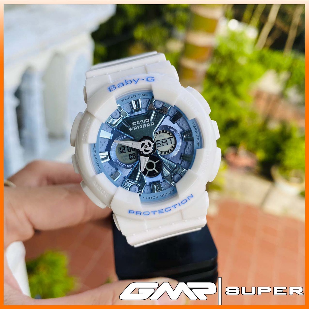 Đồng hồ nữ Casio Baby-G BA-130-7A2 Mặt 38mm,chống sốc,kim điện tử dây cao su.