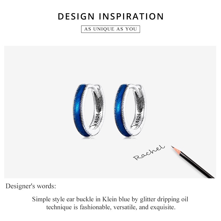 Đôi khuyên tai BAMOER SCE1360 bạc 925 kiểu dáng độc đáo thời trang cho nữ